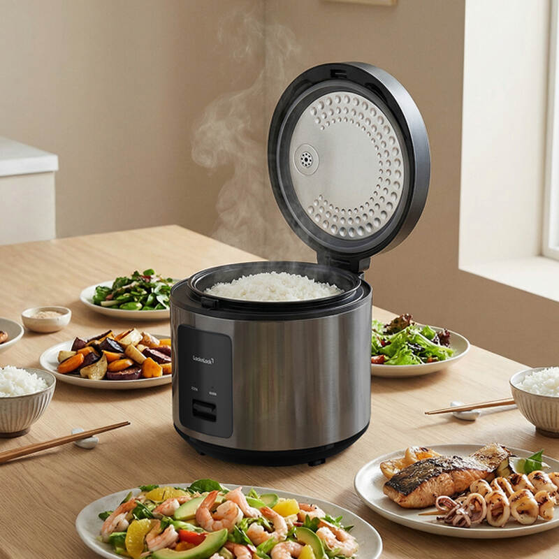 Nồi cơm điện LocknLock Essential Rice Cooker dung t&iacute;ch 1.8L - M&agrave;u Đen - EJR452BLK, , large image number null